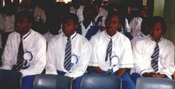 Student at Assembly